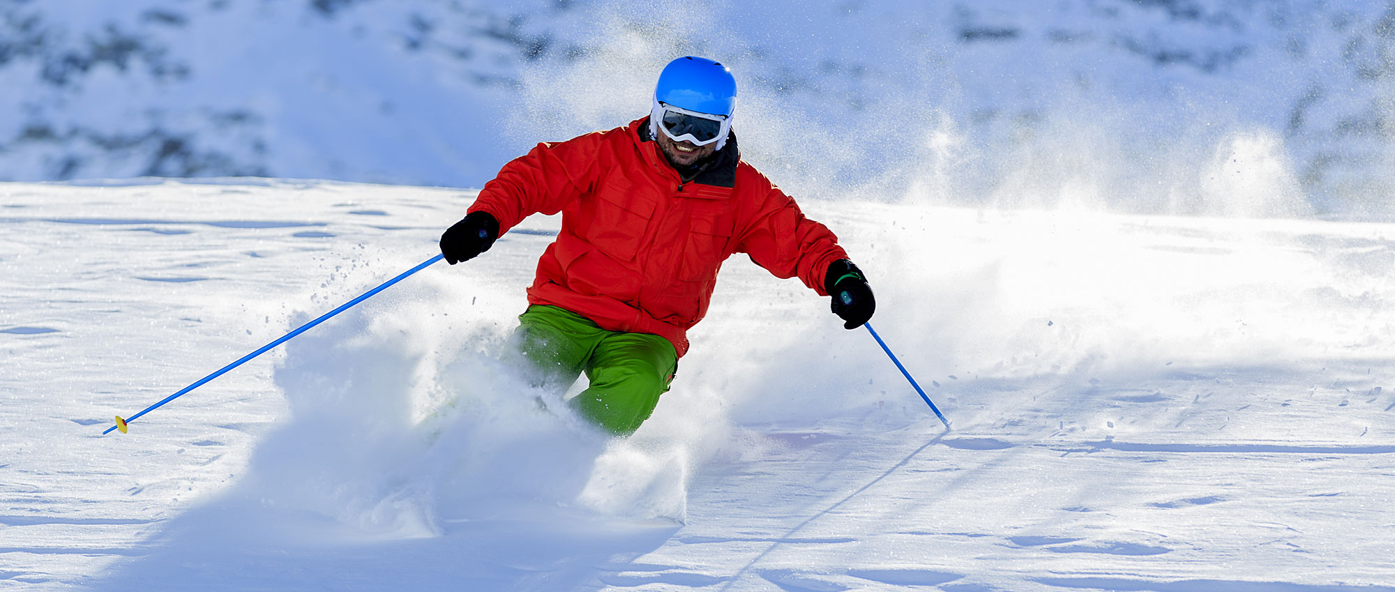 Alpin - skifahren im Skigebiet Bayerischer Wald